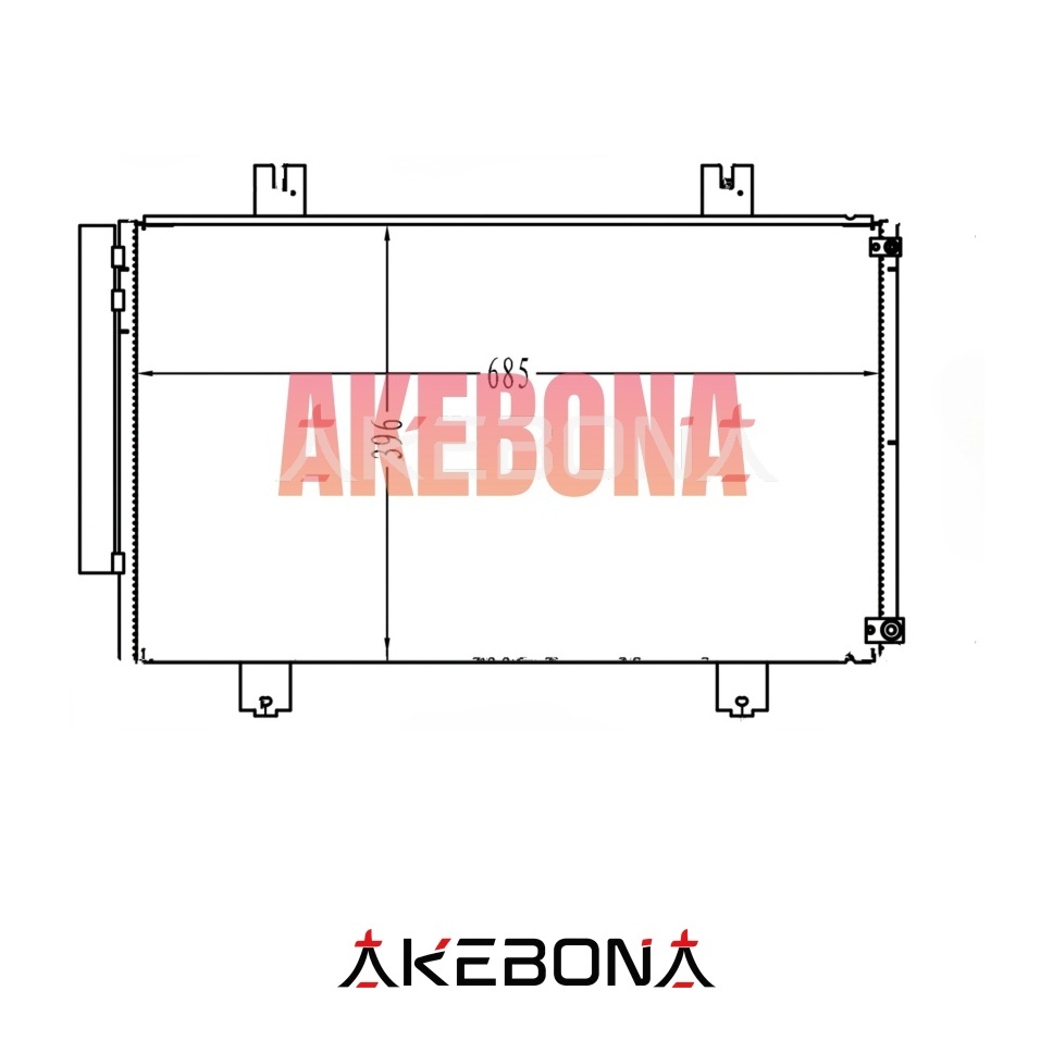 Новый радиатор кондиционера GB5 GB6 GB7 GB8 Honda Freed