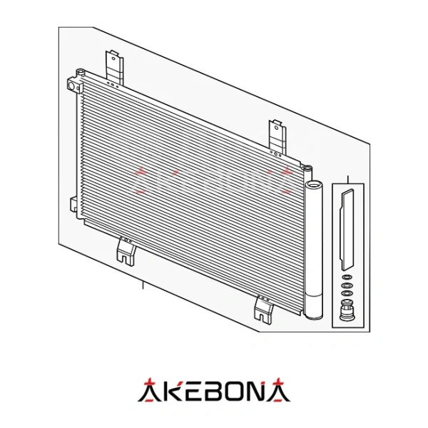 Радиатор кондиционера 80100-T21-A02 Радиатор кондиционера 80100-T21-A02